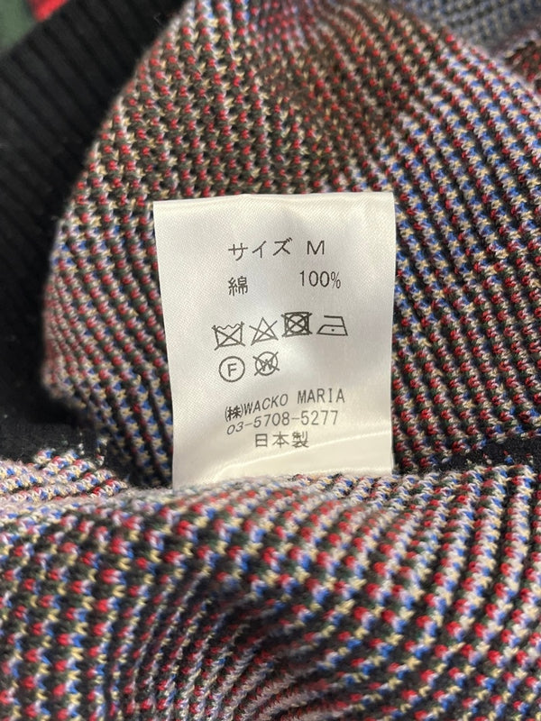 ワコマリア WACKO MARIA 総柄 ニット セーター マルチカラー Mサイズ 101MT-4278