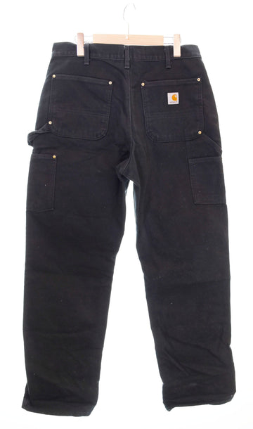 カーハート Carhartt  DOUBLE FRONT WORK DUNGAREE ダック ダブルニー ぺインターパンツ 黒 ボトムスその他 ブラック 33 103MB-280