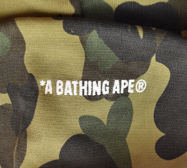 ア ベイシング エイプ A BATHING APE 1st Camo Heavy Wash Cropped Fit Zip Hoodie ファースト カモ ウォッシュ加工 ジップ 001ZPL301308M パーカ グリーン Sサイズ 103MT-2410
