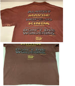 バンド band 90s 90's NO DOUBT Jesus Christian Assurance Attire TOUR ツアー  Tシャツ ワインレッド Lサイズ 101MT-3089