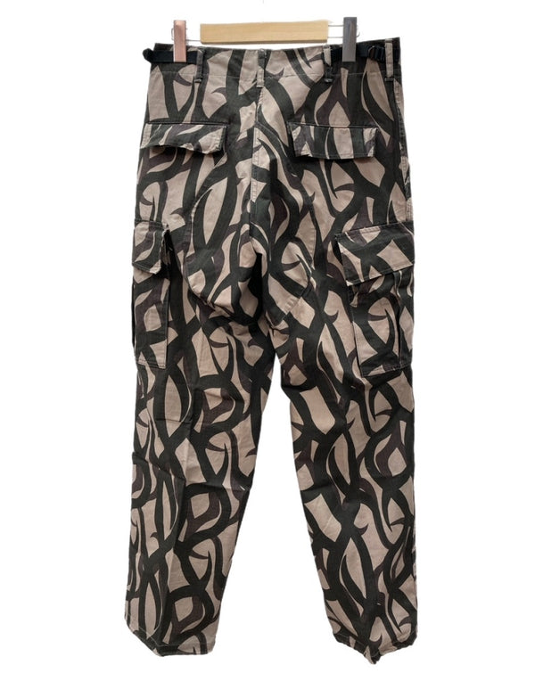 ホープ HOPE トライバルカモ カーゴパンツ リップストップ ミリタリー BDUパンツ 総柄 0615-00-337-7811 カーゴパンツ ベージュ SMALL REGULER 104MB-405