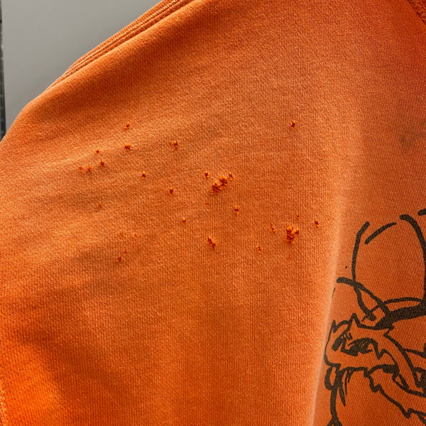 セントマイケル SAINT MICHAEL JS & LMB CRW SWEAT SM-YS8-0000-028 スウェット オレンジ Lサイズ 201MT-4163