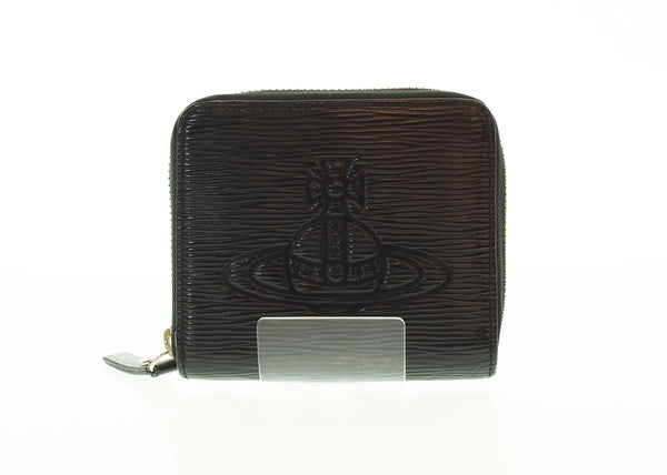 ヴィヴィアン・ウエストウッド Vivienne Westwood フロウ ラウンドファスナー二つ折り財布 VWK844 財布・ケース メンズコインケース ブラック 103SA-16