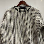 【曜日割引対象外】 エルエルビーン L.L.Bean 80's 90's バーズアイニット セーター ホワイト 201MT-4603 VB