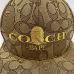 【中古】ア ベイシング エイプ A BATHING APE COACH Jacquard Baseball Cap 001CPG231902X 帽子 メンズ帽子 キャップ ブラウン 201goods-630