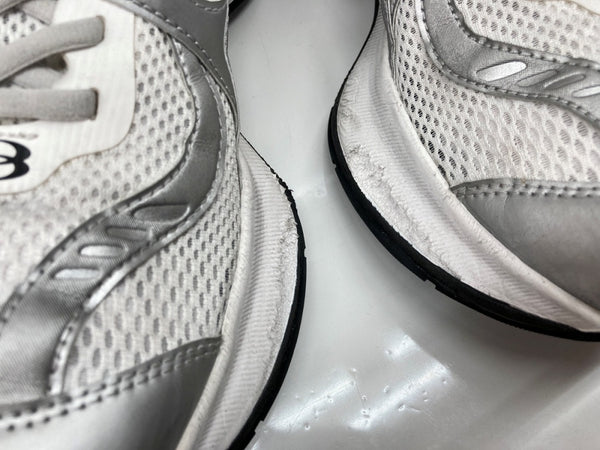 バレンシアガ BALENCIAGA CIRCUIT SNEAKER サーキット スニーカー ローカット シューズ 白 銀 793945 メンズ靴 スニーカー ホワイト 27.5cm 104S-982