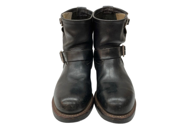 レッドウィング RED WING SHORT ENGINEER BOOTS ショート エンジニア ブーツ バイク 革靴 シューズ 黒 8182 メンズ靴 ブーツ エンジニア ブラック サイズ 7D 104S-1054