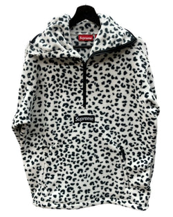 シュプリーム SUPREME 24FW Facemask Half Zip Hooded Sweat フェイスマスク ハーフジップ フーディ 白 パーカ ダルメシアン ホワイト Mサイズ 104MT-1733