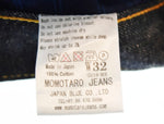 モモタロウジーンズ MOMOTARO JEANS  クラシック ストレート デニムパンツ 青 G019-MB  デニム 無地 ブルー 32 103MB-81