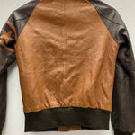 【曜日割引対象外】 ショット SCHOTT レザージャケット ラムレザー スター 袖切替 3181030 ジャケット ブラウン XSサイズ 201MT-4557 VB