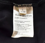 アクネステュディオス Acne Studios アクネ ロンT ロゴ モックネック ロンT ブラック Sサイズ 103MT-1017