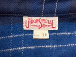 フリーホイーラーズ FREEWHEELERS UNION SPECIAL OVERALLS ブライストン メカニックシャツ 1930s style ネルシャツ ガチャポケ 青 紺 2433005 長袖シャツ チェック ネイビー 104MT-2258