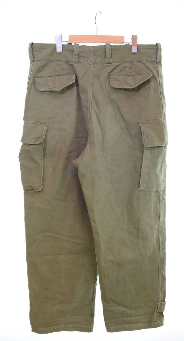 ミリタリー Military 50s フランス軍 M-47 前期 コットンツイル トップボタン2つ  カーゴパンツ カーキ 103MB-509