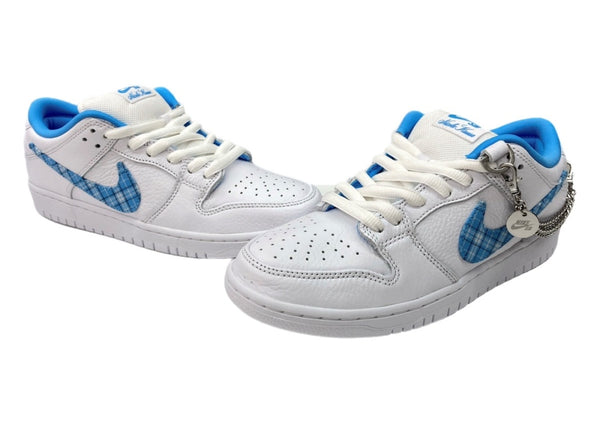 ナイキ NIKE 24年製 × NICOLE HAUSE ニコール ハウゼ DB DUNK LOW PRO ダンク ロー スケボー シューズ 白 青 FZ8802-100 メンズ靴 スニーカー ホワイト 27cm 104S-1035