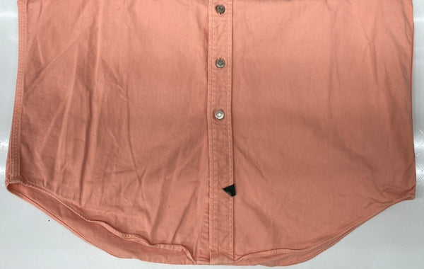 ラルフローレン RalphLauren POLO COUNTRY 90s WORK SHIRT ワーク シャツ タックボタン デニム 長袖 長袖シャツ 無地 ピンク Lサイズ 104MT-2267