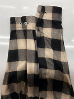 シュガーヒル SUGARHILL 23SS OMBRE PLAID LOOSE OPEN COLLAR BLOUSE オンブレ オープンカラー シャツ 開襟 茶 黒 23SSSH02 サイズ 0 長袖シャツ チェック ブラック 104MT-2111