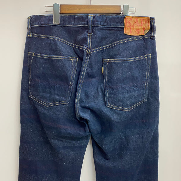 【曜日割引対象外】 キャピタル KAPITAL デニムパンツ 裏地ブランケット 5P インディゴ デニム ブルー 34サイズ 201MB-915 VB