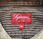 シュプリーム SUPREME 22SS Corduroy Shirt コーデュロイ シャツ 星 刺繍 ロゴ  長袖シャツ ブラウン Mサイズ 103MT-2926