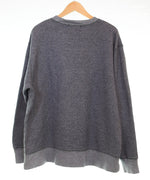 ラルフローレン RalphLauren POLO JEANS 00's 霜降り グレー 前V スウェット OLD U . S . R . L . コットンポリ スウェット グレー LLサイズ 103MT-3263