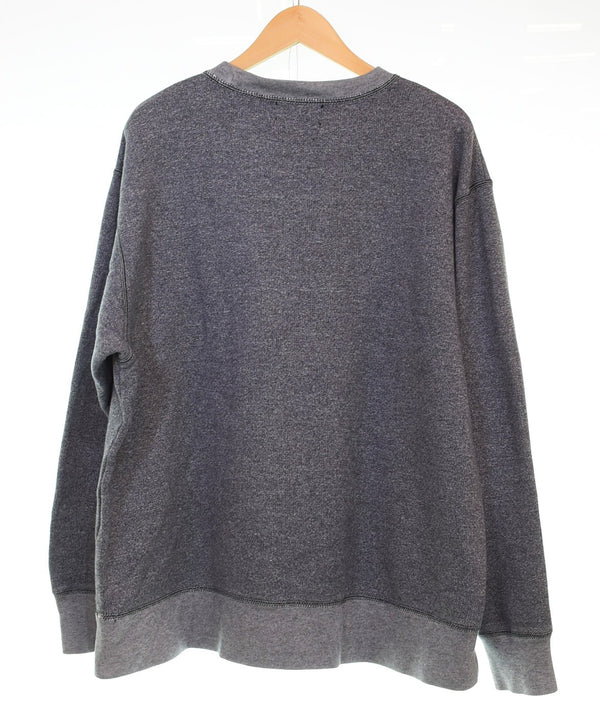 ラルフローレン RalphLauren POLO JEANS 00's 霜降り グレー 前V スウェット OLD U . S . R . L . コットンポリ スウェット グレー LLサイズ 103MT-3263