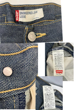 リーバイス Levi's 00's Y2K ENGINEERED JEANS LOOSE エンジニアジーンズ 立体裁断 3D シンチバック 片ポケ カーブパンツ バナナパンツ 日本製 00002-0835 デニム ブルー 30×32 101MB-746