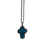 クライミー CRIMIE G.L.G.B STONE CROSS SILVER NECKLESS ストーン クロス シルバーネックレス 925 ターコイズ メンズジュエリー・アクセサリー ネックレス・ペンダント シルバー 101G-202