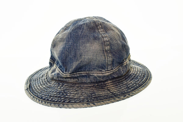 バウワウ BOW WOW US ARMY M37 DENIM HAT デニム ハット 加工  帽子 メンズ帽子 ハット ブルー Lサイズ 103H-17