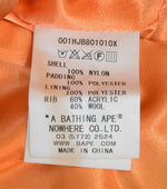 アベイシングエイプ A BATHING APE MA-1 キルティング フライトジャケット 001HJB801010X ジャケット ブラック Mサイズ 103MT-3174