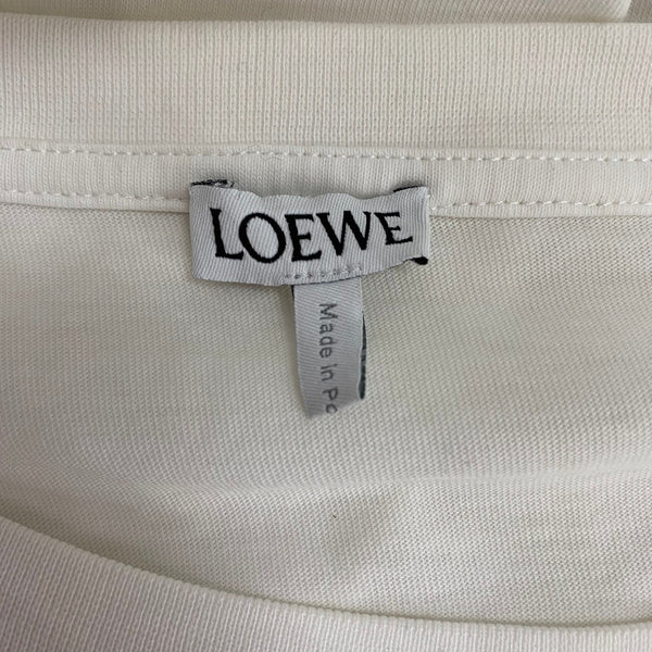 ロエベ LOEWE Tシャツ ホワイト Mサイズ 201MT-4508