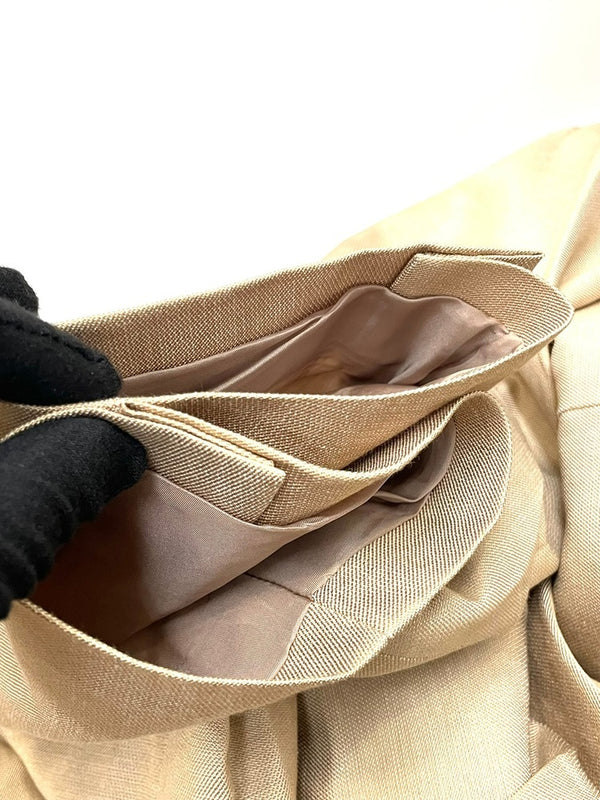 バーバリーロンドン BURBERRY LONDON シルク混 サファリジャケット ベージュ L 601MT-52