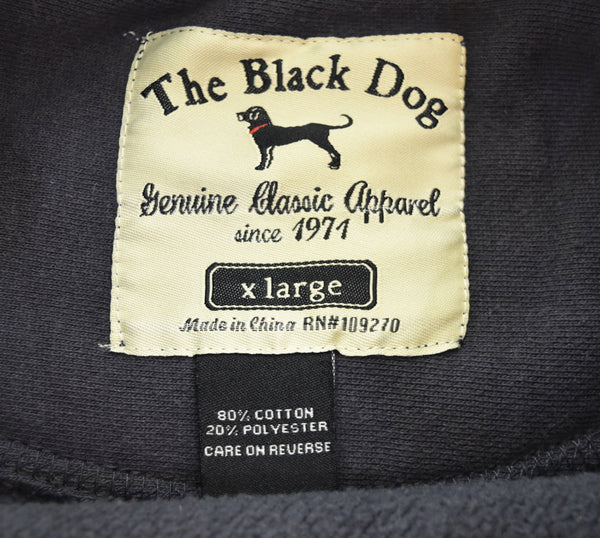 US US古着 00s BLACK DOG ハイネックスウェット 00's ブラックドッグ モックネック スウェット ネイビー LLサイズ 103MT-3426