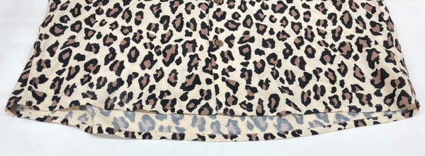 ワコマリア WACKO MARIA オープンカラー 開襟シャツ フロントボタン レオパード柄 ヒョウ柄 レーヨン MADE IN JAPAN 日本製 ベージュ系 茶色 長袖シャツ 総柄 ベージュ Lサイズ 104MT-1816