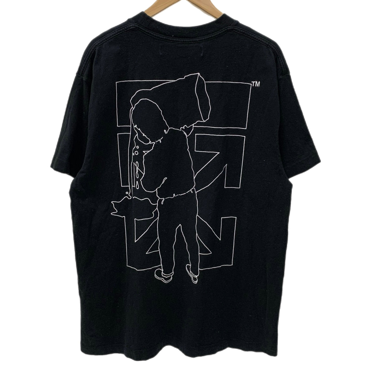 オフホワイト Off-White OMAA03E20JER007 Tシャツ ブラック XSサイズ