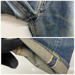 【曜日割引対象外】 ヴィンテージ vintage 60's~ リーバイス Levi's 501 BIG E TYPE S ボタン裏2 Vステッチ デニム ブルー W33 L32サイズ 201MB-844 VB