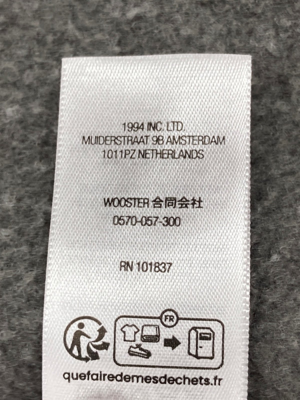 シュプリーム SUPREME 24SS Overdyed Small Box Zip-Up Hooded Sweatshirt オーバーダイ スモール ボックス ジップアップ フーディ 黒 パーカ ロゴ ブラック Lサイズ 104MT-1727