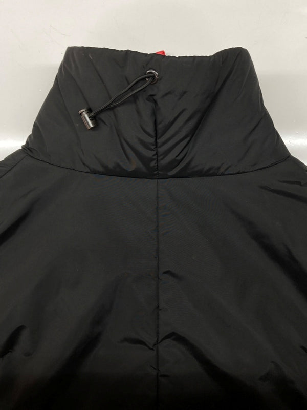 プラダ PRADA SPORT NYLON COAT ナイロン コート ダブルジップ ロング 中綿 アーカイブ ジャケット 黒 SGV294 サイズ 48 ジャケット 無地 ブラック 104MT-1703