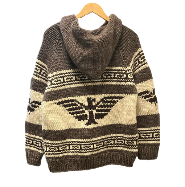 カナディアンセーター Canadian Sweater カウチンセーター ニット カーディガン サンダーバード カナダ製 - セーター ベージュ 101MT-4653