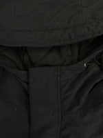 エクストララージ XLARGE フーディ パフジャケット 黒 ロゴ ワッペン 101203021005 XL ジャケット ブラック LLサイズ 101MT-4207