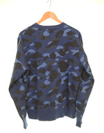 アベイシングエイプ A BATHING APE  COLOR CAMO COLLEGE CREWNECK カモ総柄 ロゴプリント クルーネックスウェットトレーナー  001SWI301015M スウェット マルチカラー Lサイズ 103MT-3069