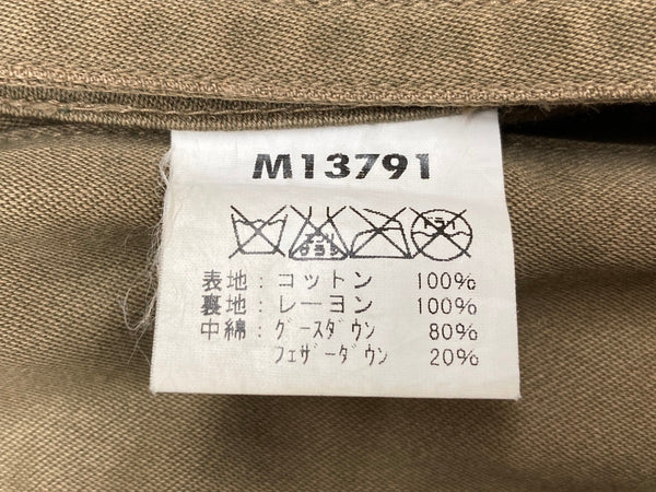 バズリクソンズ BUZZ RICKSON'S B-9 Flight Jacket フライトジャケット ミリタリー ダウン キルティング フェード M品番 M13791 サイズ 40 ジャケット 無地 カーキ 104MT-1036