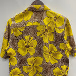 【曜日割引対象外】 ヴィンテージ vintage ~60's SHAPELY シアサッカー 半袖シャツ Sサイズ イエロー 201MT-4168 VB