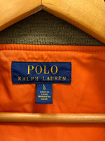 ラルフローレン RalphLauren POLO ポロ ロゴワッペン MA-1  ジャケット カーキ Lサイズ 101MT-3287