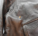 ラッキーストライク LUCKY STRIKE G-1 Flight Jacket SHEEP SKIN LEATHER JACKET フライト ジャケット レザー 襟 ボア ボアライナー 7571-5385 L ジャケット ブラウン 103MT-3182