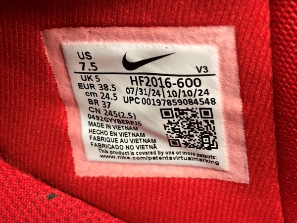 ナイキ NIKE 24年製 W AIR FORCE 1 LOW RED ROSES エア フォース ロー レッド ローズ バレンタイン AF1 シューズ 赤 HF2016-600 レディース靴 スニーカー レッド 24.5cm 104S-931