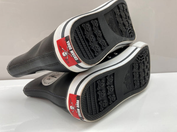 クリームソーダ CREAM SODA ROCK'N'ROLL STAR-HI ロックンロール スター ハイ ドクロ シューズ 黒 CS-H6960 メンズ靴 スニーカー ブラック 27cm 104S-965