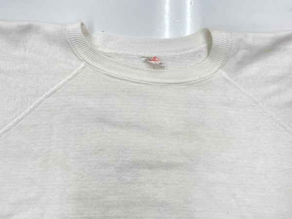 ヴィンテージ vintage 80s 80年代 ラグランスリーブ ヴィンスウェ バックプリント 白 スウェット プリント ホワイト XLサイズ 104MT-1724