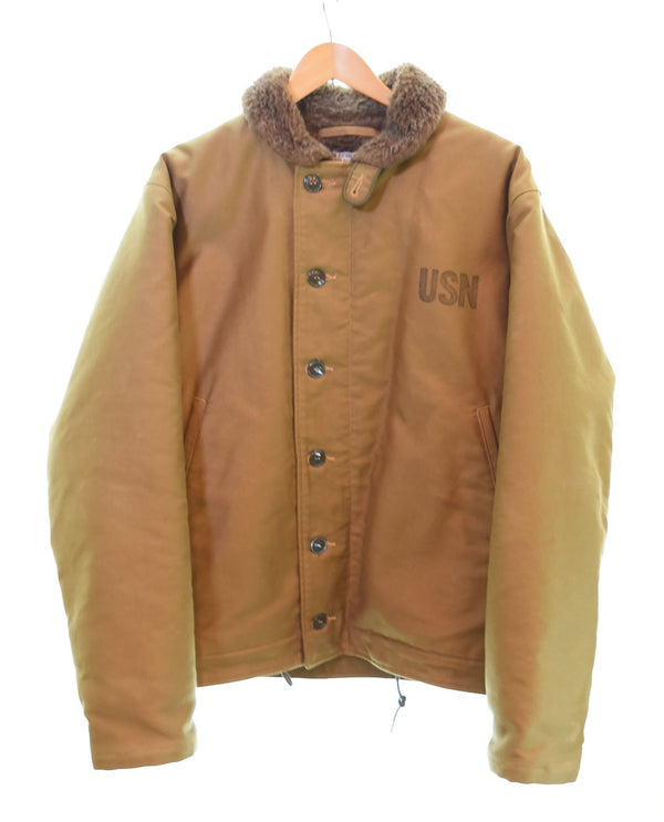 バズリクソンズ BUZZ RICKSON'S TYPE N-1 KHAKI NAVY DEPARTMENT DEMOTEX-ED 東洋エンタープライズ デッキ ジャケット ミリタリー BR12032 42 ジャケット カーキ LLサイズ 103MT-1871