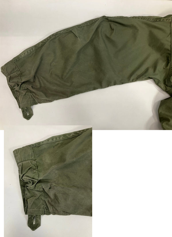 ミリタリー military 70's 70年代 US ARMY 米軍 実物 M-65 フィッシュテールパーカー モッズコート ブラスジッパー シェル フード VINTAGE ヴィンテージ MEDIUM-REGULAR コート カーキ 101MT-4901