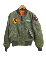 アルファインダストリーズ ALPHA INDUSTRIES ×TOP GUN トップガン  MA-1 フライトジャケット AA050728-1 ジャケット カーキ Mサイズ 101MT-4953