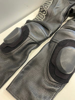 シンプソン SIMPSON オールレザー ライダーススーツ セパレート 本革 牛革 バイカー ツーリング 黒 つなぎ・オーバーオール ブラック Lサイズ 101MB-776